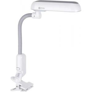 Ottlite 13w LED Clip-On Desk Lamp, Complete with Bulb, Natural daylight, White