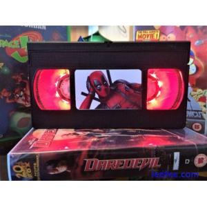 Deadpool Marvel Retro VHS Night Light, Desk Lamp, Led, Bedroom Lamp, TV, Kids