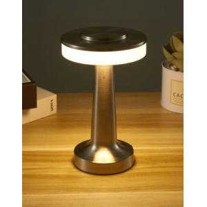 LED Desk Table Bedside Night Lamp Rechargeable Silver / 7 Day Delivery