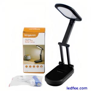 USB Rechargeable LED Desk Lamp Folding Design 3.8W Reading Table & Bedside Light