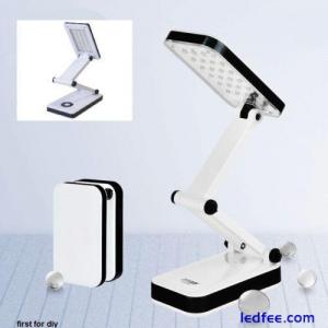 Desk Reading Light Lamp 6 LED Foldable Portable USB Rechargeable Table S8125