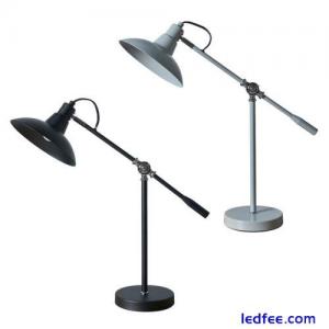 Table Lamp Industrial Adjustable Metal Desk Task Work Light LED Bulb Lighting
