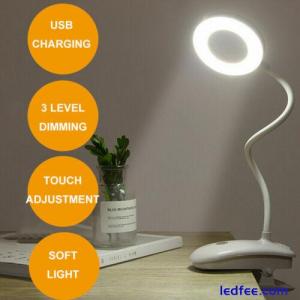 3 Modes LED USB Dimmable Reading Desk Lamp Touch Bedside Table Night Light 