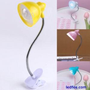 Flexible LED Light Clip On Bed Table Desk Lamp Reading Light Eye Protection