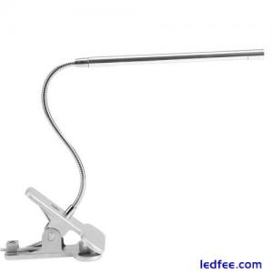 USB Rechargeable LED Desk Table Lamp Flexible Clip On Book Light SS GU