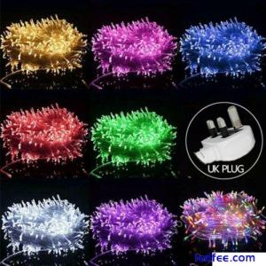 LED Mains Fairy String Lights Plug in Outdoor Garden Christmas Tree Party Lights