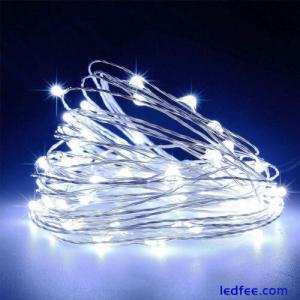 20/30/50  LED Batter Fairy String Lights Micro Rice Wire Copper Party Cool White