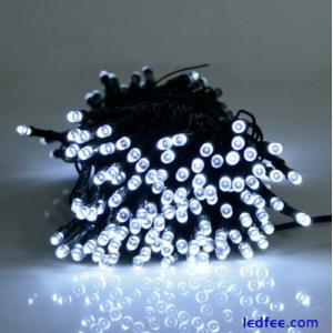 200 LED Battery Operated Lights Warm White 8 Modes Timer In/Outdoor 20m Cable
