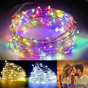 1M-20M USB LED Micro Rice Wire Copper String Fairy Lights Party Decor Valentine
