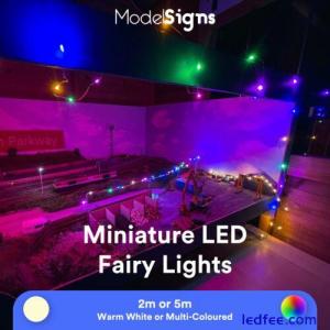 Miniature LED Christmas Fairy Lights Model Railway Diorama OO HO Decoration XMAS