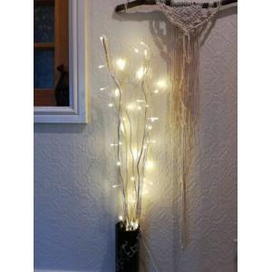 Natural 5x115cm White/Cream 50 LED Warm White Fairy Home Decorate Twig Lights