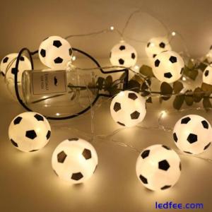 Football Fairy String Light Battery Bedroom Decor Lights White M5Y1