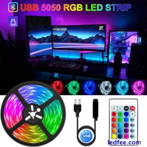 LED Strip Lights 5050 RGB Light Colour Changing Tape Cabinet TV USB