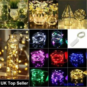 10-30 LED Micro Rice Wire Copper Fairy String Battery Lights Xmas Wedding Party