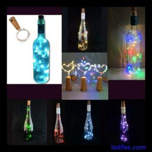 LED Cork with 10 Lights on a String Bottle Stopper, Lamp, Light, Wedding, Event