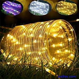 32M Outside Garden Solar Rope Starry String Lights Party Wedding Camping Pool UK