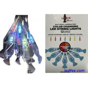Lava Lamp Automatic Color Changing LED String Lights Battery Operated Colorful