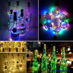 LED Wine bottle Cork with 3M 30 Lights on a String Bottle Battery Operated AG13 
