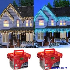 LED Christmas Lights Icicle Snowing Chaser Bright Party Wedding Xmas Outdoor UK