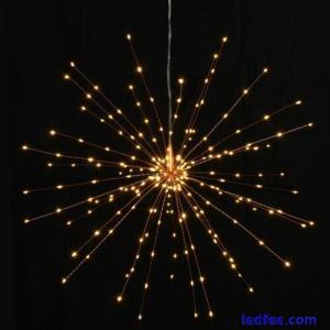 Copper Starburst - 50cms - 200 LED Indoor/Outdoor Light Ornament - Mains Powered