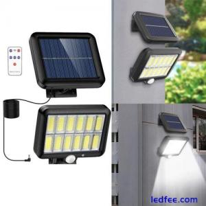 1000W Solar Panel 120 LED Street Light Motion Sensor In/Outdoor Garage Wall Lamp