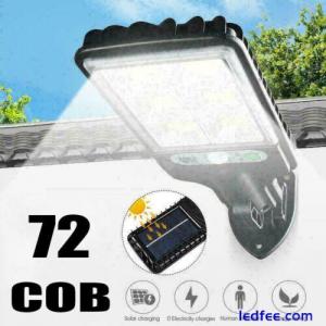 Outdoor Solar Wall Light LED Motion Sensor Bright Garden Flood Street Lamp