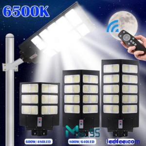 Solar LED Street Light w/ Remote Garden Wall Lamp Industrial Security Road Bulb