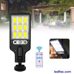 3600W LED Solar Street Wall Light PIR Motion Sensor Security Outdoor Garden Lamp