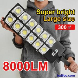 99000LM Solar Street Light Motion Sensor Lamp Commercial Dusk To Dawn Road Lamp