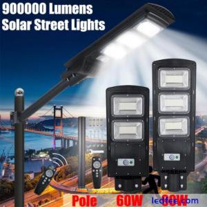 9900000LM Commercial Solar LED Street Light Outdoor Motion Sensor Road Wall Lamp