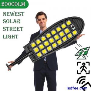 12000LM Solar LED Street Light Outdoor Motion Sensor Lamp Dusk To Dawn Road Lamp