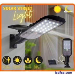Outdoor Commercial Solar Street Light Motion Sensor Lamp Dusk To Dawn Road Lamp