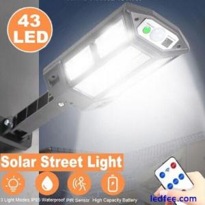 990000LM LED Solar Wall Light Commercial Dusk To Dawn Outdoor Road Street Lamp