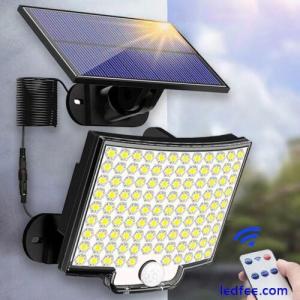 106 LED Waterproof Outdoor Street Solar Light with Motion Sensor 3 Modes Remote 