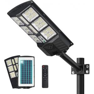 Lovus 800W LED Solar Street Light with Motion Sensor, 6000k Outdoor Solar Flood