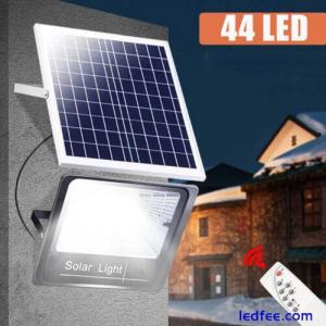 100W LED Solar Floodlight Panel Street Lights Outdoor Waterproof Remote Control