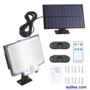 Solar Panel 228 LED Street Light Remote Control Waterproof Garden Yard Wall Lamp