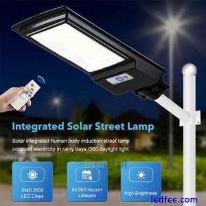 Commercial 9900000000LM Solar Panel Street Light Dusk to Dawn Outdoor Road Lamp