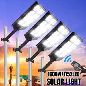 1600W Solar Street Lights Outdoor 900000LM Dusk to Dawn Motion Sensor Solar Lamp
