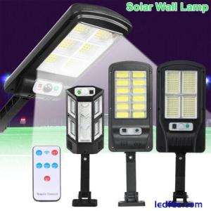 LED Street Light Solar Power Lamp Waterproof with Pole Remote Control for Garden