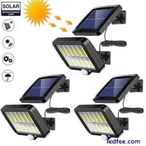 3PCS 120COB LED Solar Street Light Security Flood Lamp Motion Sensor Outdoor US