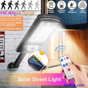 Commercial Solar Street Light IP65 150 LED Parking Lot Light Road Lamp+Remote