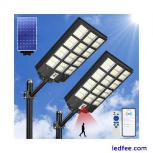 Solar Street Light 2000W Waterproof Flood Light with APP Outdoor Motion Senso...