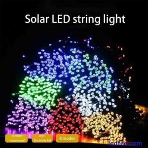 Solar String Lights Outdoor 8 Modes Waterproof for Garden/Landscape/Holidays