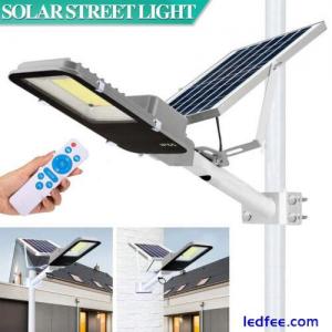 150W LED Commercial Solar Street Light Outdoor Area Dusk To Dawn Wall Lamp +Pole