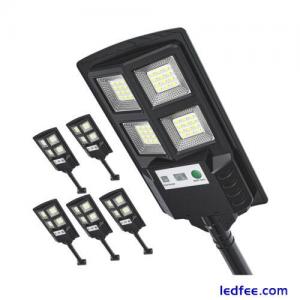 Solar Street Light Outdoor - Solar Parking Lot Light 10000LM 48 LED Dusk to D...