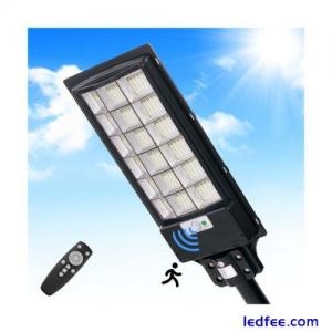papasbox Solar Street Light 800W - 6500K LED Solar Power Street Lights with P...