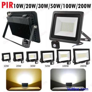 PIR LED Floodlight Motion Sensor Light 10W-400W Home Security Flood Garden Lamp