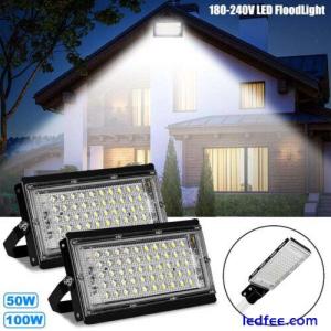 50W 100W Super Bright LED Floodlight Street Lamps Lighting Outdoor Flood Lights