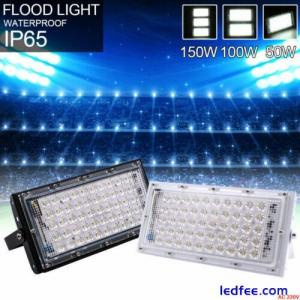 LED Flood Light Outdoor Waterproof 50W Yard Football Garden Lamp 12V 110V 220V